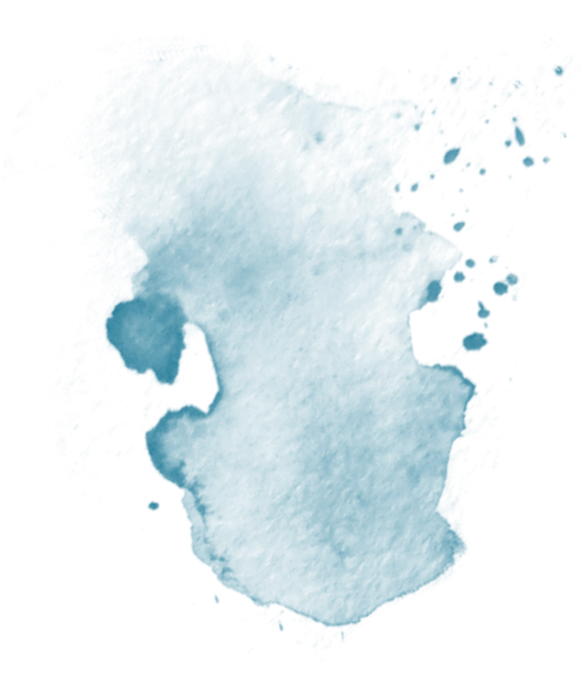 Blue Ink Splash Illustration 