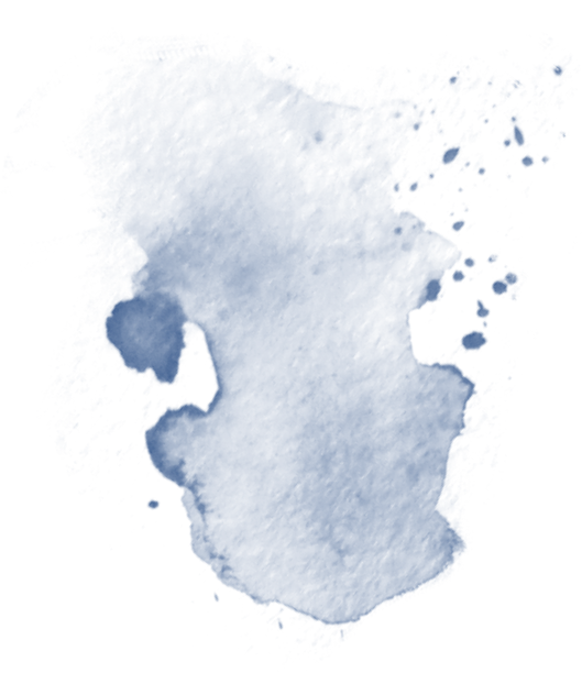 Blue Ink Splash Illustration 