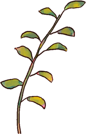 Painterly Lush Leaves 
