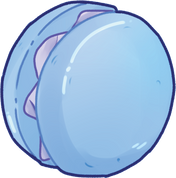 Blue Macaron Illustration