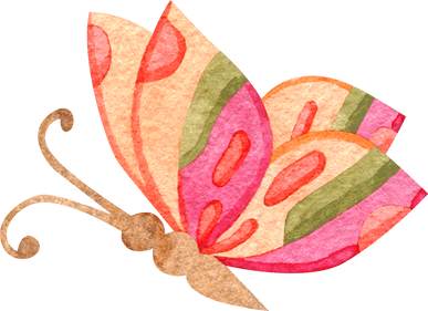 Butterfly in Watercolor Illustration