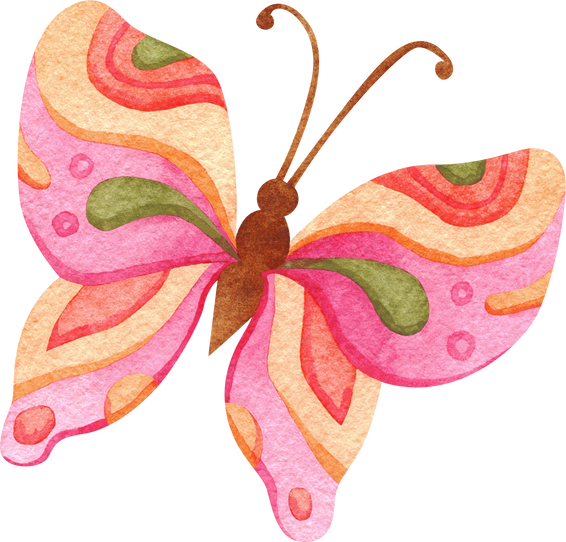 Butterfly in Watercolor Illustration